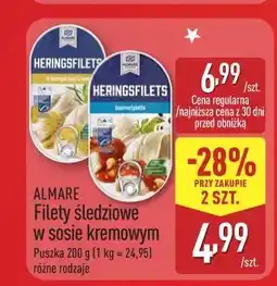ALDI ALMARE Filety śledziowe w sosie kremowym oferta