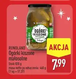 ALDI RUNOLAND Ogórki kiszone małosolne oferta