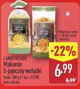 ALDI Landfreude Makaron 5-jajeczny wstążki oferta