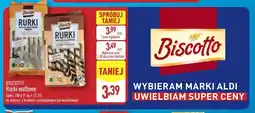 ALDI Biscotto Rurki waflowe oferta