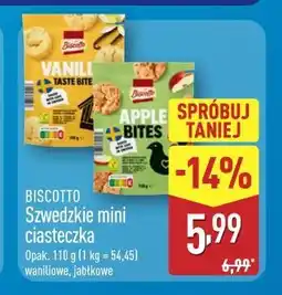 ALDI Biscotto Szwedzkie mini ciasteczka jabłkowe, waniliowe oferta