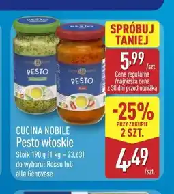 ALDI Cucina Nobile Pesto włoskie Rosso lub alla Genovese oferta
