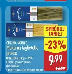 ALDI Cucina Nobile Makaron tagliatelle proste oferta