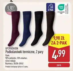 ALDI UP2FASHION Podkolanówki termiczne, 2 pary oferta