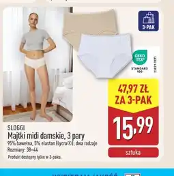 ALDI SLOGGI Majtki midi damskie, 3 pary oferta