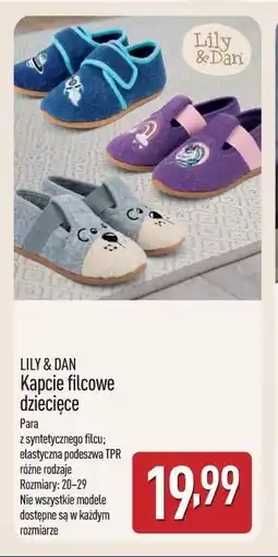 ALDI Kapcie filcowe dziecięce oferta