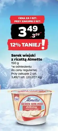 Netto Serek wiejski z Ricottą Almette oferta