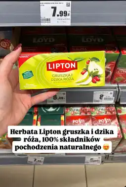 Intermarche Herbata gruszka i dzika róża 20 torebek Lipton oferta