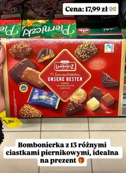 Intermarche Bombonierka z 13 ciastkami piernikowymi Lambertz oferta