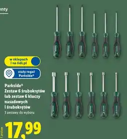Lidl Parkside Zestaw 6 śrubokrętów lub zestaw 6 kluczy nasadowych i śrubokrętów oferta