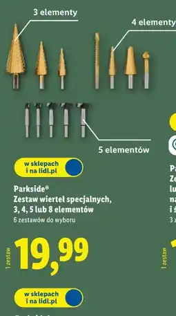 Lidl Parkside Zestaw wierteł specjalnych, 3, 4, 5 lub 8 elementów oferta