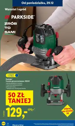 Lidl Parkside Frezarka górnowrzecionowa, 1200 W oferta