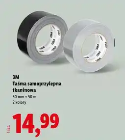 Lidl 3M Taśma samoprzylepna tkaninowa 50 mm x 50 m 2 kolory oferta