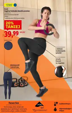 Lidl Crivit Legginsy funkcyjne damskie premium oferta