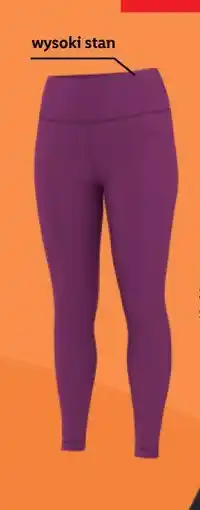 Lidl Legginsy sportowe z wysokim stanem (fioletowe) oferta