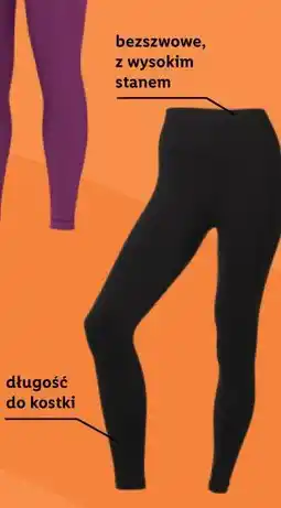 Lidl Bezszywowe legginsy sportowe z wysokim stanem (czarne) oferta