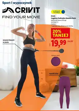Lidl Crivit Legginsy funkcyjne damskie basic oferta