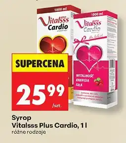 Biedronka Syrop Plus Cardio, różne rodzaje Vitalsss oferta