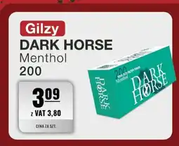 Eurocash Gilzy dark horse menthol 200 oferta