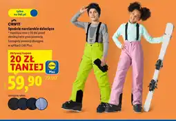 Lidl Spodnie narciarskie Crivit oferta