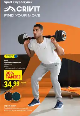 Lidl Spodnie dresowe Crivit oferta