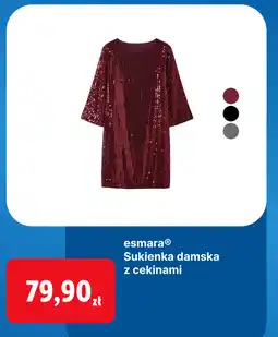 Lidl esmarA Sukienka damska z cekinami oferta