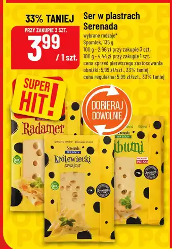 Ser w plastrach Serenada wybrane rodzaje Spomlek