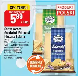 Polomarket Ser w kostce Gouda lub Edamski Mleczna Polana oferta
