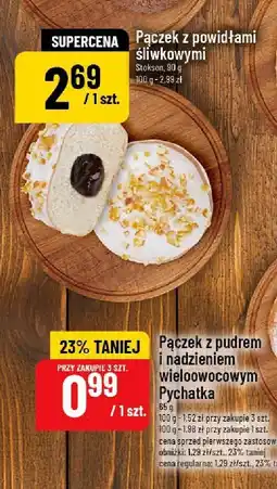 Polomarket Pączek z pudrem i nadzieniem wieloowocowym Pychałka oferta