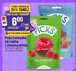 Polomarket Picks truskawka lub malina z mleczną polewą oferta