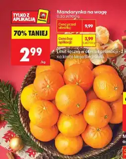 Biedronka Mandarynka na wagę Biedronka oferta