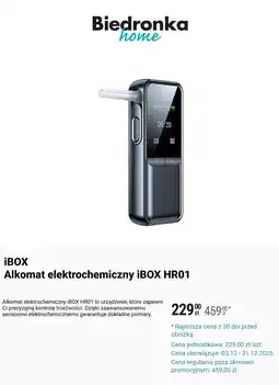 Biedronka iBOX Alkomat elektrochemiczny iBOX HR01 oferta