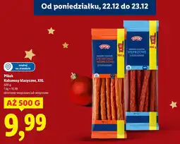 Lidl Kabanosy klasyczne XXL wieprzowe Pikok oferta
