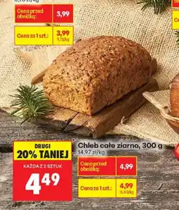 Biedronka Chleb cała ziarna 300 g Biedronka oferta