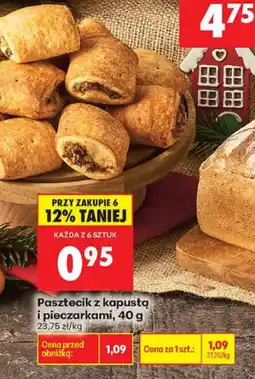 Biedronka Pasztecik z kapustą i pieczarkami 40 g Biedronka oferta