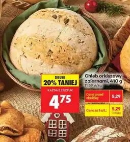 Biedronka Chleb orkiszowy z ziarnami 410 g Biedronka oferta