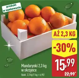ALDI Mandarynki w skrzynce oferta