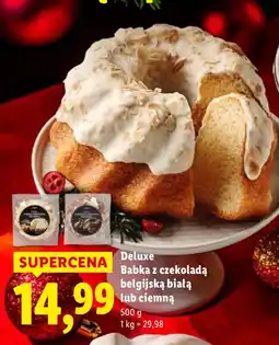 Lidl Babka z czekoladą belgijską białą Deluxe oferta