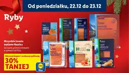 Lidl Wszystkie łososie wędzone Nautica -30% Targ Rybny Lidla oferta