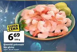 Auchan Krewetki gotowane bez głowy, rozm.: 30-40, luzem Auchan oferta