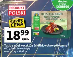Auchan Tulip z nógi kaczki ze ściółki, wolno gotowany Auchan oferta