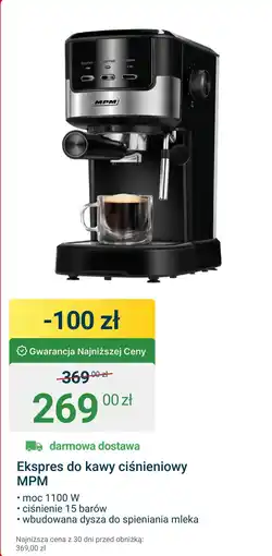 ERLI Ekspres do kawy MPM oferta