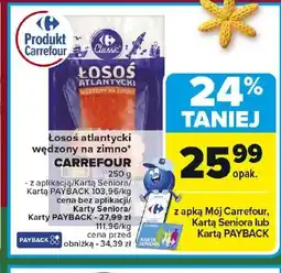 Carrefour Łosoś wędzony Carrefour oferta