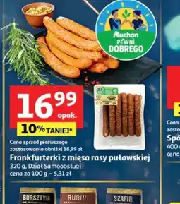 Auchan Frankfurterki z mięsa rasy puławskiej oferta