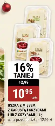 bi1 Uszka z mięsem, z kapustą i grzybami lub z grzybami oferta