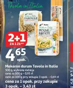 Auchan Auchan Makaron Tavola in Italia oferta