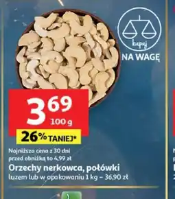 Auchan Orzechy nerkowca, połówki oferta