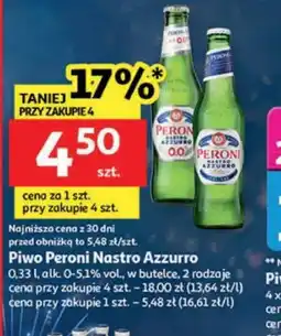 Auchan Piwo Peroni Nastro Azzurro oferta