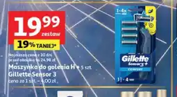 Auchan Gillette Maszynka Sensor 3 oferta