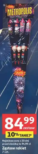 Auchan Metropolis Zestaw rakiet 7 szt oferta
